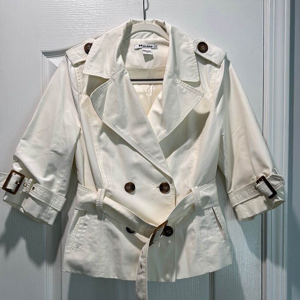 Women's White Trench Coat